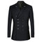 Double boutonnage costumes costume homme mariage violet slim fit terno - photo 2