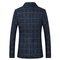 Blazers costumes blazers gris mode plaid hommes - photo 3