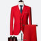 Terno masculino 3 pièces costumes jeunes hommes blazers costume ensembles - photo 6