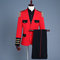 Costume homme 2 pièces smoking avec pantalon costumes pour hommes rouge - photo 6