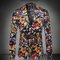 Soirée nouvelle mode blazer imprimé jaqueta masculina - photo 1