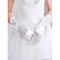 Unique gants en satin avec bowknot blanc chic mariée - photo 2