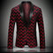 Blazers slim fit top qualité fête marié nouveauté hommes de mariage rouge - photo 1