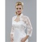 Morden organza blanc dentelle luxueuse ourlet bolero - photo 1