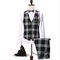 Slim fit costumes plaid costume robe de mariée terno - photo 4