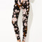 Leggings floral noir exquis imprimé - photo 1