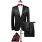 Slim jacquard marque top qualité noir costume - photo 1