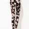 Leggings floral noir exquis imprimé - photo 4