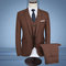 Hommes 3 pièces veste + pantalon + gilet blazer manteau tuxedos - photo 2