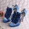Chaussures de mariage hauteur de plateforme 0.59 pouce (1.5cm) romantique plates-formes talons hauts - photo 4