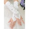 Gants en satin avec application blanc chic mariée coupé - photo 1