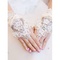 Gracieux dentelle avec crystal white chic | gants de mariée modernes - photo 1