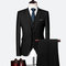 Terno masculino 3 pièces costumes jeunes hommes blazers costume ensembles - photo 3