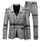 Slim fit smoking rayé grille gilet pantalon hommes costumes - photo 1