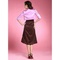 Onirique violet vintage taffetas | timeless bolero simple - photo 3