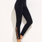 Leggings noir avec lacets moulants - photo 1