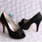 Chaussures de mariage talons hauts plates-formes taille réelle du talon 3.94 pouce (10cm) élégant - photo 3