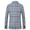 Blazers costumes blazers gris mode plaid hommes - photo 5