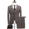 Costume homme 5xl affaires blazers boutonnage imprimé plaid - photo 1