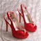 Chaussures de mariage plates-formes dramatique taille réelle du talon 5.12 pouce (13cm) talons hauts - photo 2