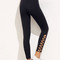 Leggings noir avec lacets moulants - photo 3