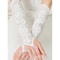 Fantastique satin modeste avec des gants application de mariée - photo 1