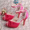 Chaussures de mariage talons hauts taille réelle du talon 5.12 pouce (13cm) charmante plates-formes - photo 7
