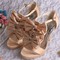 Chaussures de mariage hauteur de plateforme 0.59 pouce (1.5cm) romantique plates-formes talons hauts - photo 5
