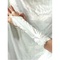 Fait main satin fleur 3d ivoire élégantes | gants de mariée modestes - photo 2