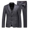 Hommes costumes slim fit élégant 3 pièces hommes réunion - photo 1