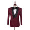 Rouge terno tuxedos costumes de mariage hommes costume nouveauté haute qualité - photo 4