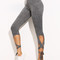 Leggings clair gris taille haute avec lacets - photo 5