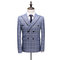 D'affaires blazers plaid automne 3 pièces costume hommes grande taille - photo 2