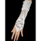 Rêveur taffetas floral blanc élégant | gants de mariée modestes - photo 1