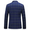 Hommes costume formel double boutonnage plaid grande taille 5xl - photo 4