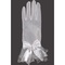 Brillant tulle avec bowknot blanc vintage | gants timeless mariée - photo 1