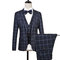 Hommes costumes veste + pantalon + gilet slim fit mariage costumes mode - photo 1