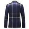 Plaid veste de smoking 3 pièces marque slim fit - photo 2