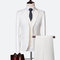 Terno masculino 3 pièces costumes jeunes hommes blazers costume ensembles - photo 2