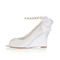 Chaussures pour femme romantique taille réelle du talon 3.15 pouce (8cm) compensées printemps - photo 2
