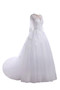 Robe de mariée chic versicolor longueur au niveau de sol avec perles satin extensible - photo 5
