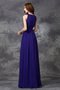 Robe demoiselle d'honneur naturel avec chiffon avec zip ruché au niveau de cou - photo 30