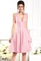 Robe demoiselle d'honneur ligne a en taffetas avec sans manches de princesse de dos nu - photo 22
