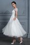 Robe de mariée col u profond onirique a-ligne avec manche courte de princesse - photo 3