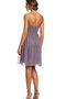 Robe demoiselle d'honneur bref naturel jusqu'au sol a-ligne ruché - photo 2