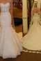 Robe de mariée voyant manche nulle ceinture en étoffe de traîne moyenne naturel - photo 2