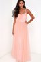 Robe demoiselle d'honneur longue avec sans manches a-ligne fermeutre eclair - photo 1