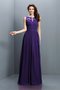 Robe demoiselle d'honneur plissage longue avec zip avec chiffon jusqu'au sol - photo 24