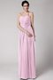 Robe demoiselle d'honneur longue dénudé de tour de ceinture empire en chiffon en forme - photo 22