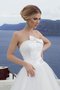 Robe de mariée ligne a en plage appliques de bustier jusqu'au sol - photo 2